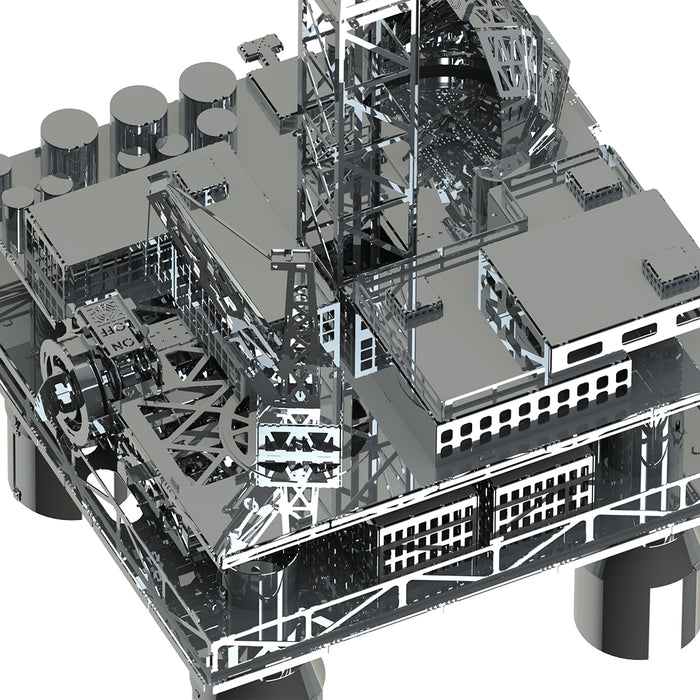 250PCS Offshore Oil Drilling Platform 3D Assembled DIY Model Kit