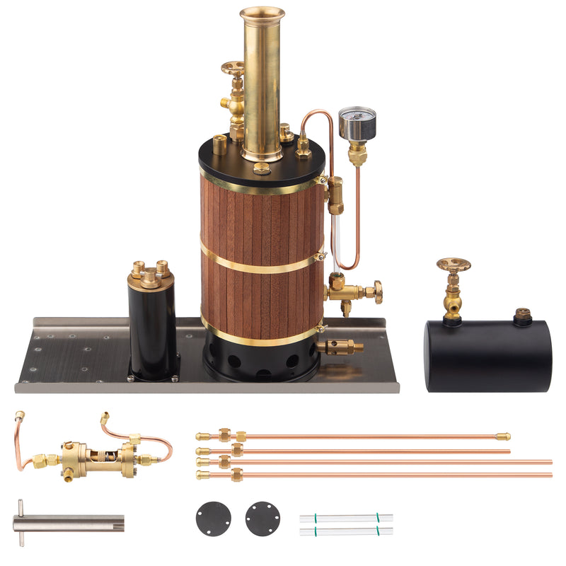 230ML Vertical Boiler Steam Boiler Model for Ship Steam Engine Model - EngineDIY