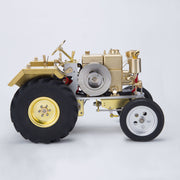 T1 Antique Roller Tractor Model with Mini Water-cooled Single-cylinder Gasoline IC Engine - EngineDIY