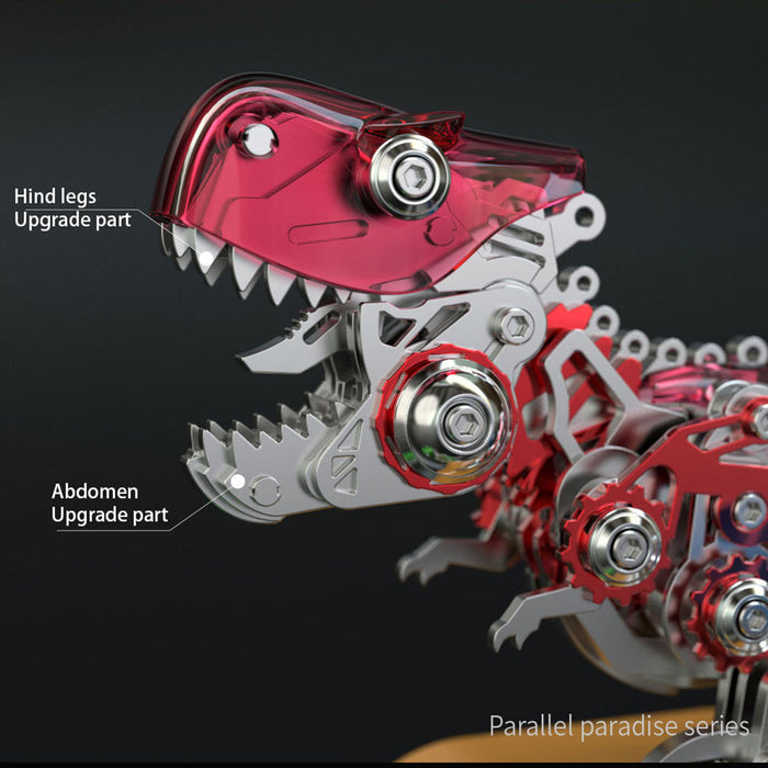 3D Metal Mechanical Dinosaur Model Kit DIY Tyrannosaurus Rex Assembly Model - 160PCS