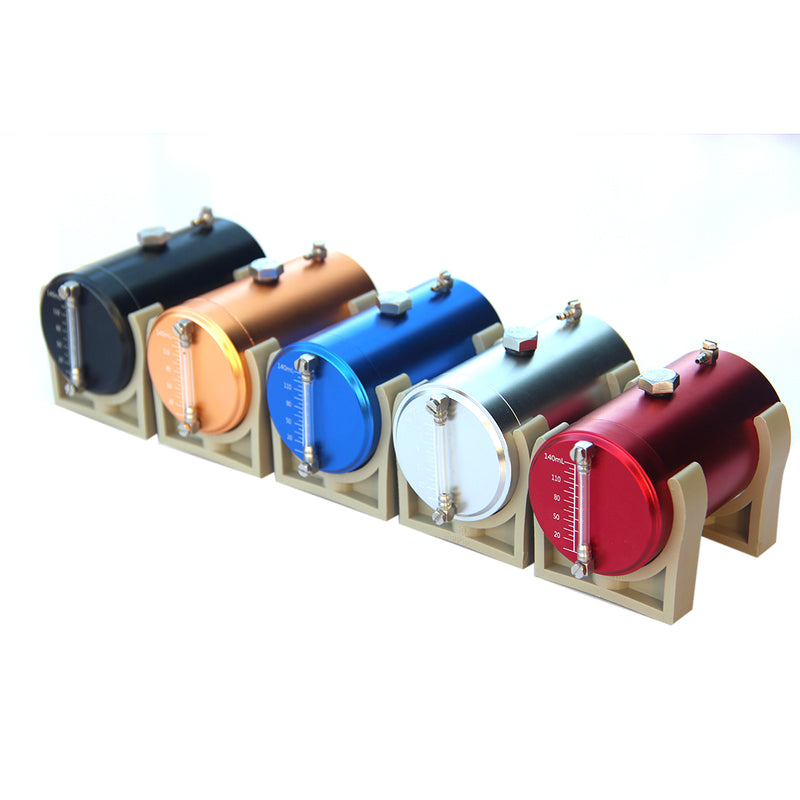 70ml Metal Oil Tank Fuel Container with Oil Level Display and 2 x 4mm Oil Pipe for Engine Model / Gasoline Powered RC Cars Boats - EngineDIY