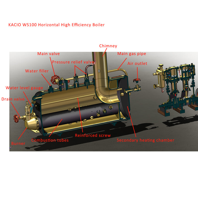 steam boiler for model steam engine boat ship
