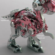 3D Metal Mechanical Dinosaur Model Kit DIY Parasaurolophus Assembly Model - 160PCS - EngineDIY