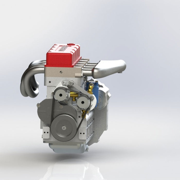 CISON L4-175 17.5cc Mini OHV Inline 4 Cylinder 4 Stroke Water-cooled L4 RC Gasoline Engine Model - Speed Up to 8,000rpm