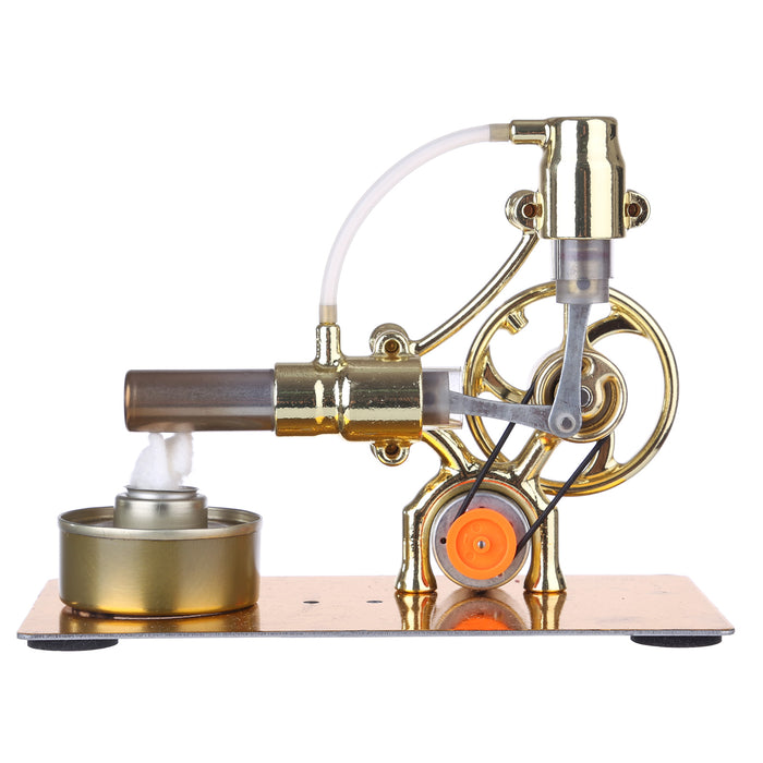 Speed-Controlled Single Cylinder Stirling Engine with Regulator