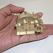 Mini Brass Gear Reducer for Steam Engine Internal Combustion Engine Model - EngineDIY