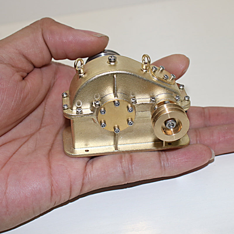 Mini Brass Gear Reducer for Steam Engine Internal Combustion Engine Model - EngineDIY