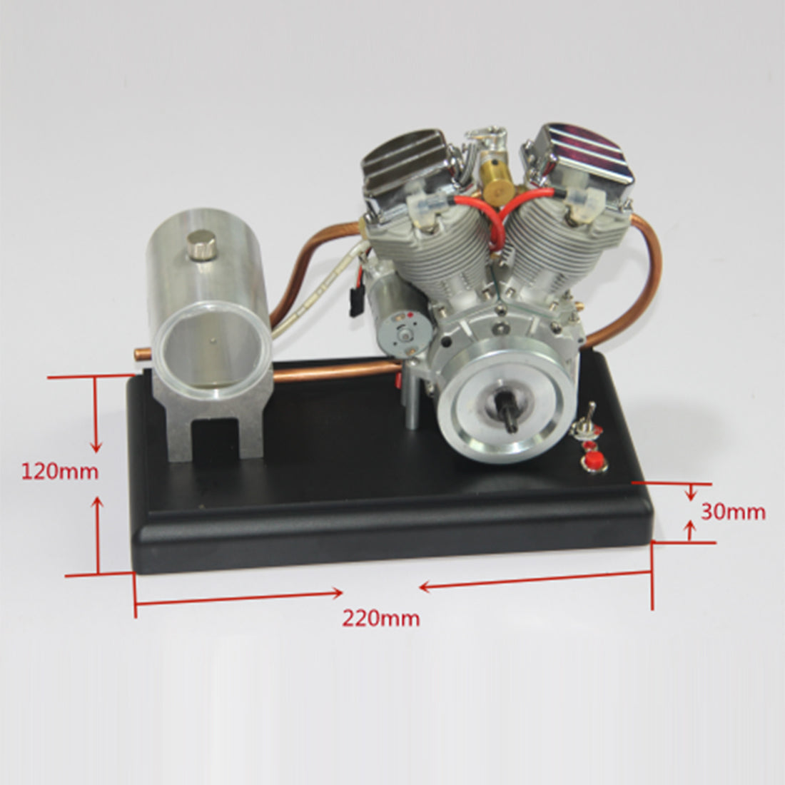 Metallbasis für CISON FG-9VT V-Twin-Motor - CISON Original
