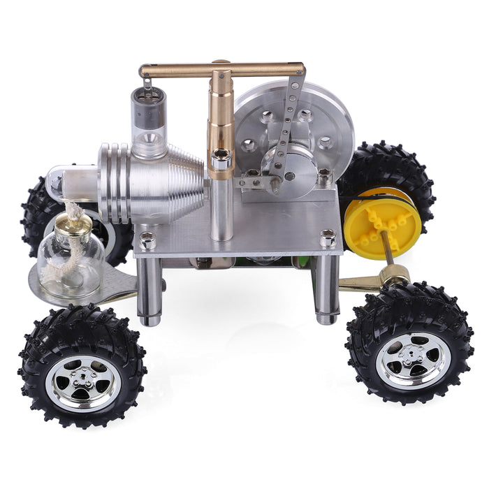 Balance Type Hot Air Single Cylinder Stirling Engine Car Model Science Experiment Educational Toy