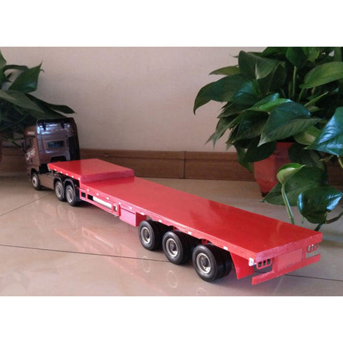 1/24 2.4G RC Simulation Tow Truck Detachable Flatbed Semi Trailer Engineering Tractor 2-speed Gearshift Engineering Truck Model RTR