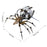 512PCS Metal DIY Assembly Toys Mechanical Spider with Lamp
