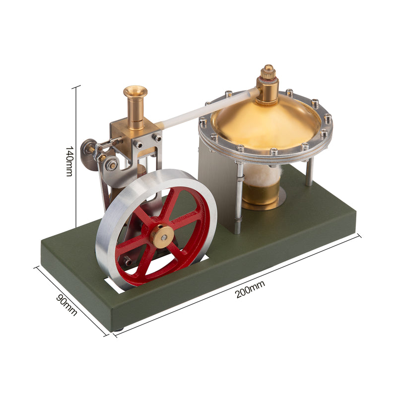 ENJOMOR DIY Hero's Steam Engine Kit with Boiler - EngineDIY