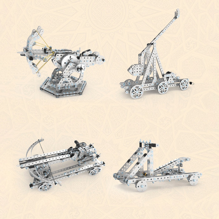 820PCS Metal Assembly DIY Toy Mechanical Gear Transmission Launched Dragon Hunting Crossbow