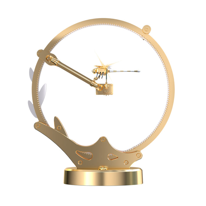 D Metal Puzzle Dragonfly Model, DIY Assembly Mechanical Insect Model Brass Buidling Kit, Desk Ornament