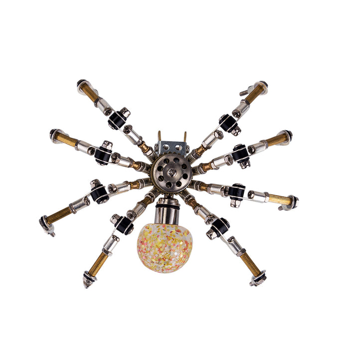 3D Metal Spider Model DIY Kits with 2CM Glowing Crystal Ball -270PCS+