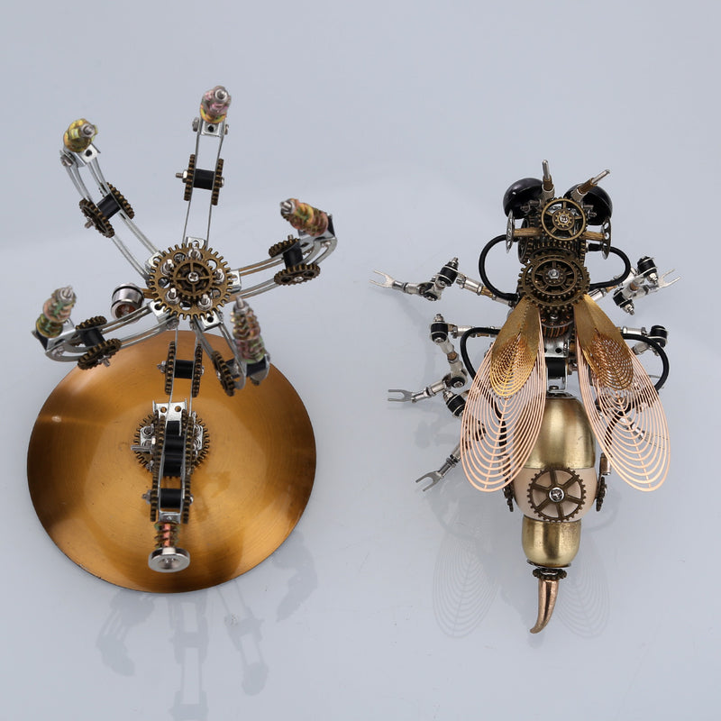 627PCS Metal Steampunk Kit Toy Mechanical Wasp - EngineDIY