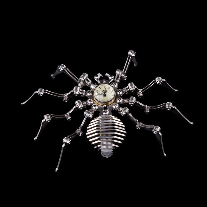 3D Metal Model Kit Mechanical Spider Clock DIY Games Assembly Puzzle Jigsaw Creative Gift - enginediy