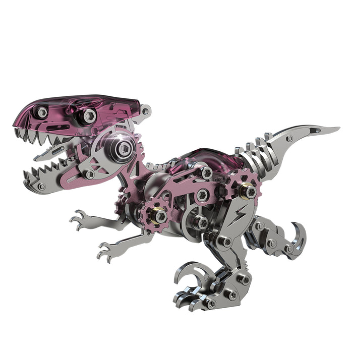 3D Metal Mechanical Dinosaur Model Kit DIY Velociraptor Assembly Model ...