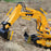 LCF 1:16 2.4GHz 16CH RC Excavator Multifunctional Excavator Grab RC Construction Vehicle Model with Smoke Effect Unique Toys Gift for Kids, Teens and Adults - enginediy