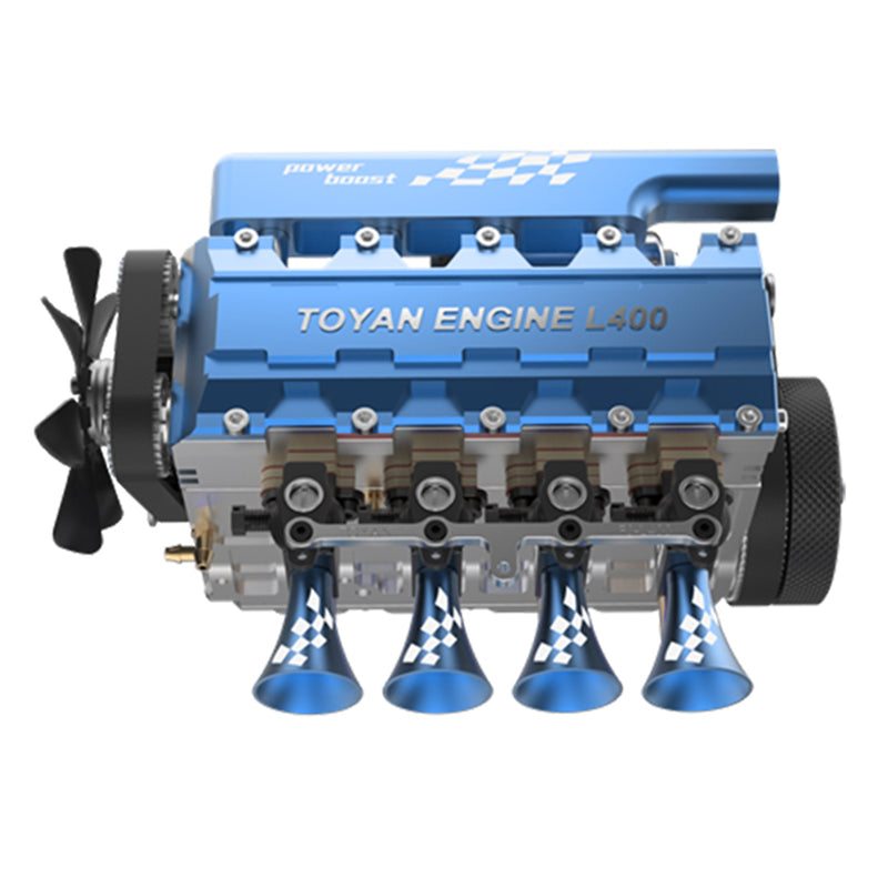 TOYAN FS-L400 14cc Inline 4 Cylinder Four-stroke Water-cooled Nitro Engine Model for 1:8 1:10 RC Car Ship Airplane L400BGC / KIT / Gasoline