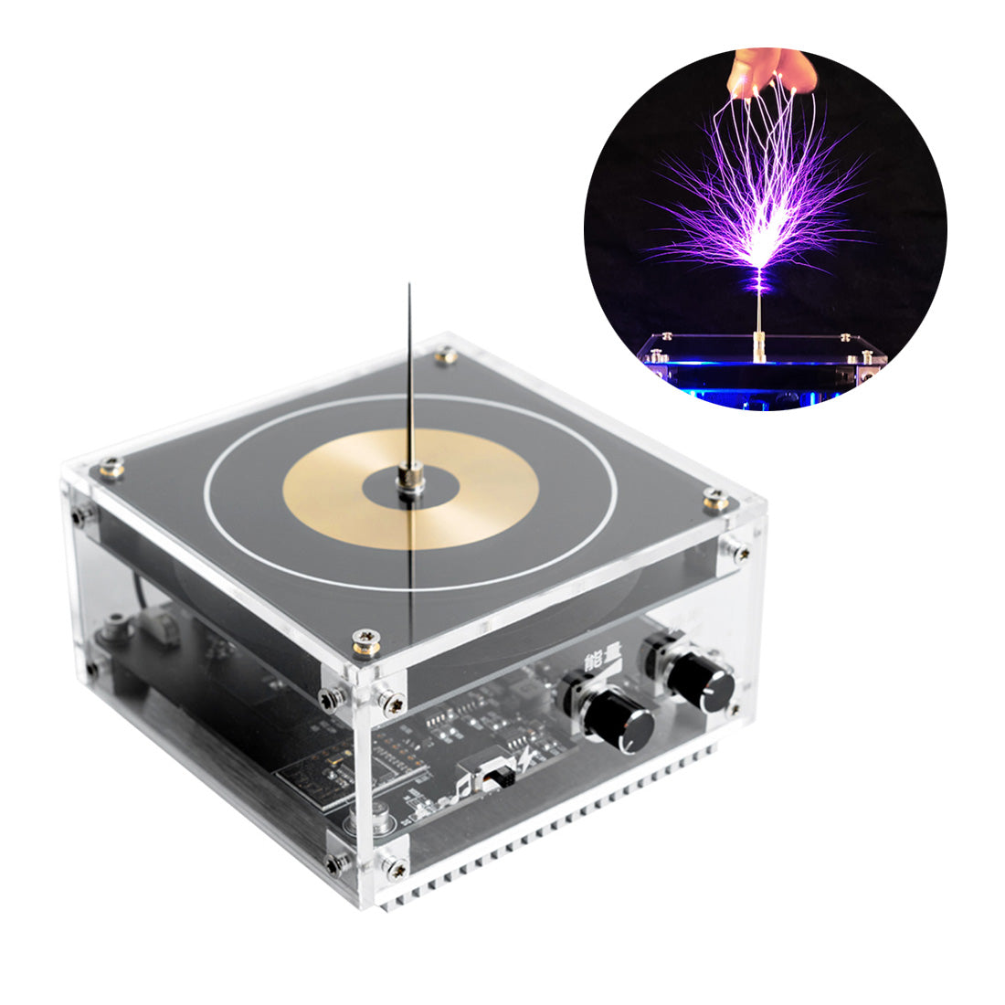 Bluetooth Music Tesla Coil 10 Cm Solid State Tesla Coil Kit Touchable Bluetooth Music Tesla Coil 10 Cm Solid State Tesla Coil Kit Touchable