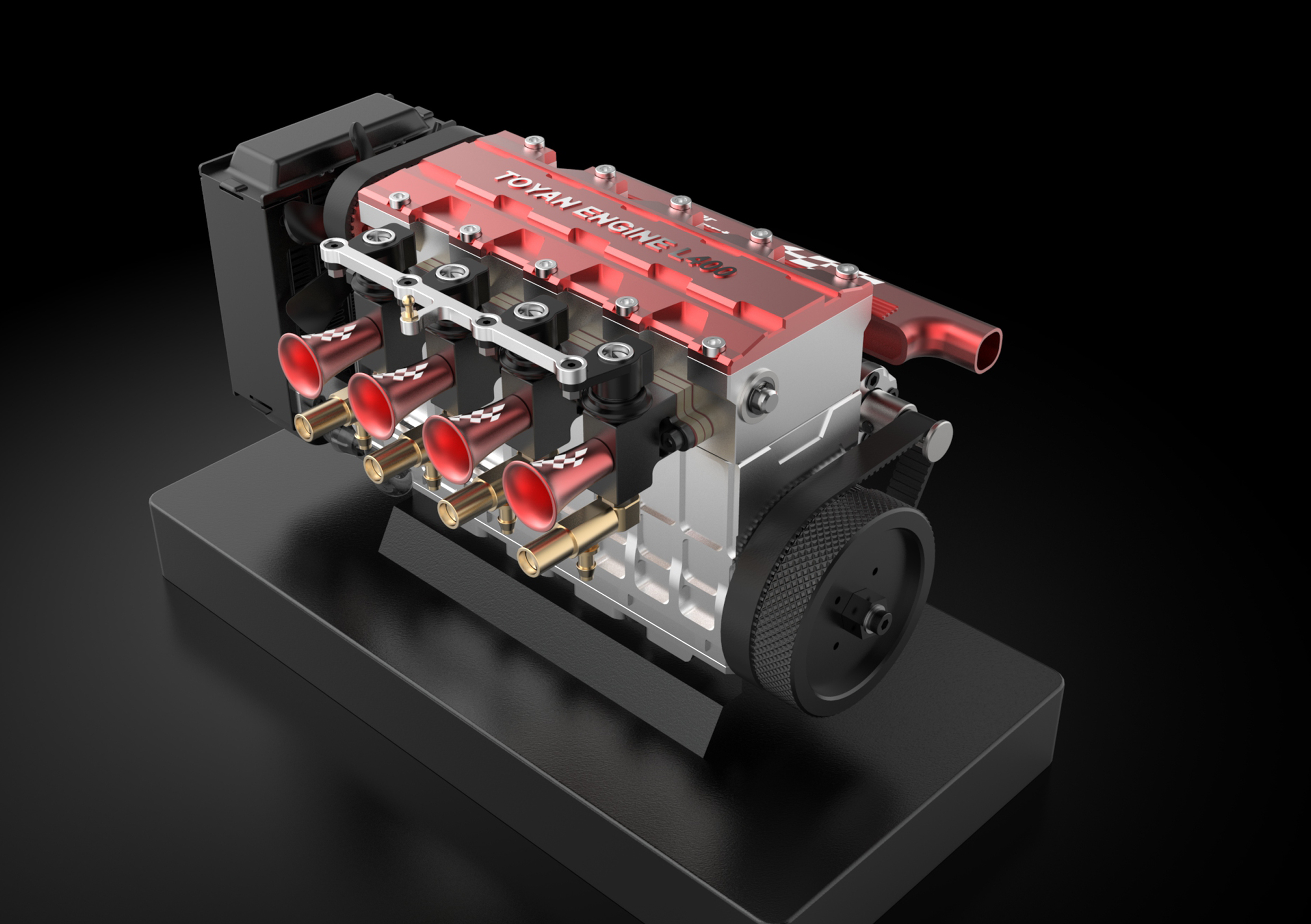 TOYAN FSL400 14cc Inline 4 Cylinder Fourstroke Watercooled Nitro En