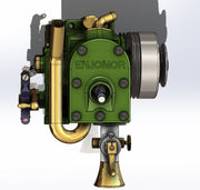 ENJOMOR 10cc Flathead Engine Single Cylinder 4 Stroke L Head Sidevalve Engine Water-cooled Gasoline Engine Internal Combustion Engine - EngineDIY