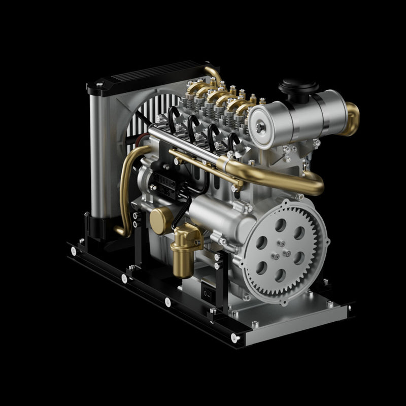 TECHING Full Metal Car Engine Model Kit That Works - Build Your Own Engines - Gift Collection - EngineDIY