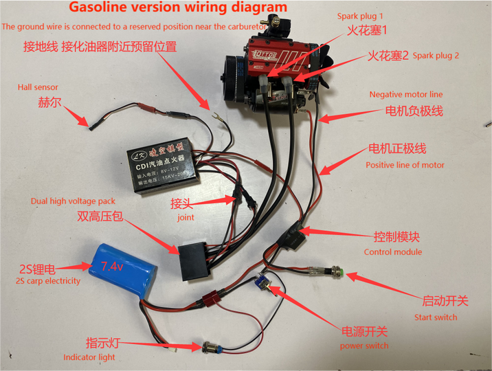 semto engine model kit with starter kit fire up accessories toyan fs l200ac otto motor