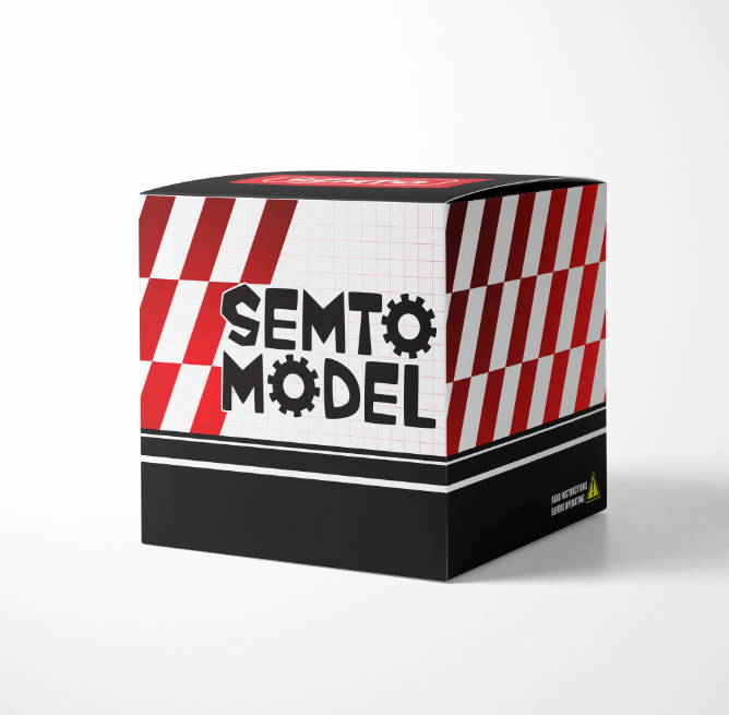 SEMTO ST-NF2 Engine 7cc SOHC Inline 2 Cylinders 4 Stroke Air Cooled Nitro Engine Model Kit - Build Your Own Engine that Works